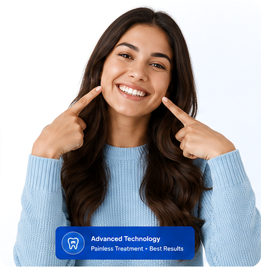 AI-generated smiling dental patient